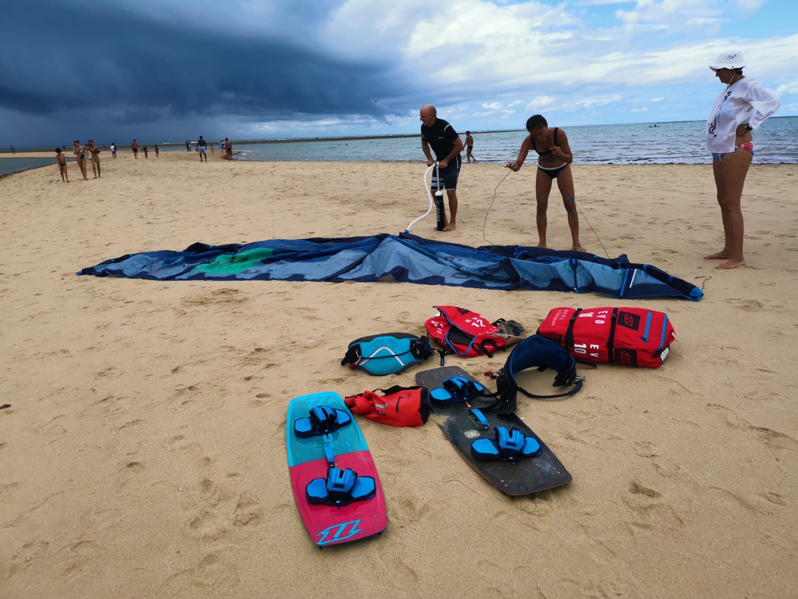 Kiteboarding in Corao Vermelha