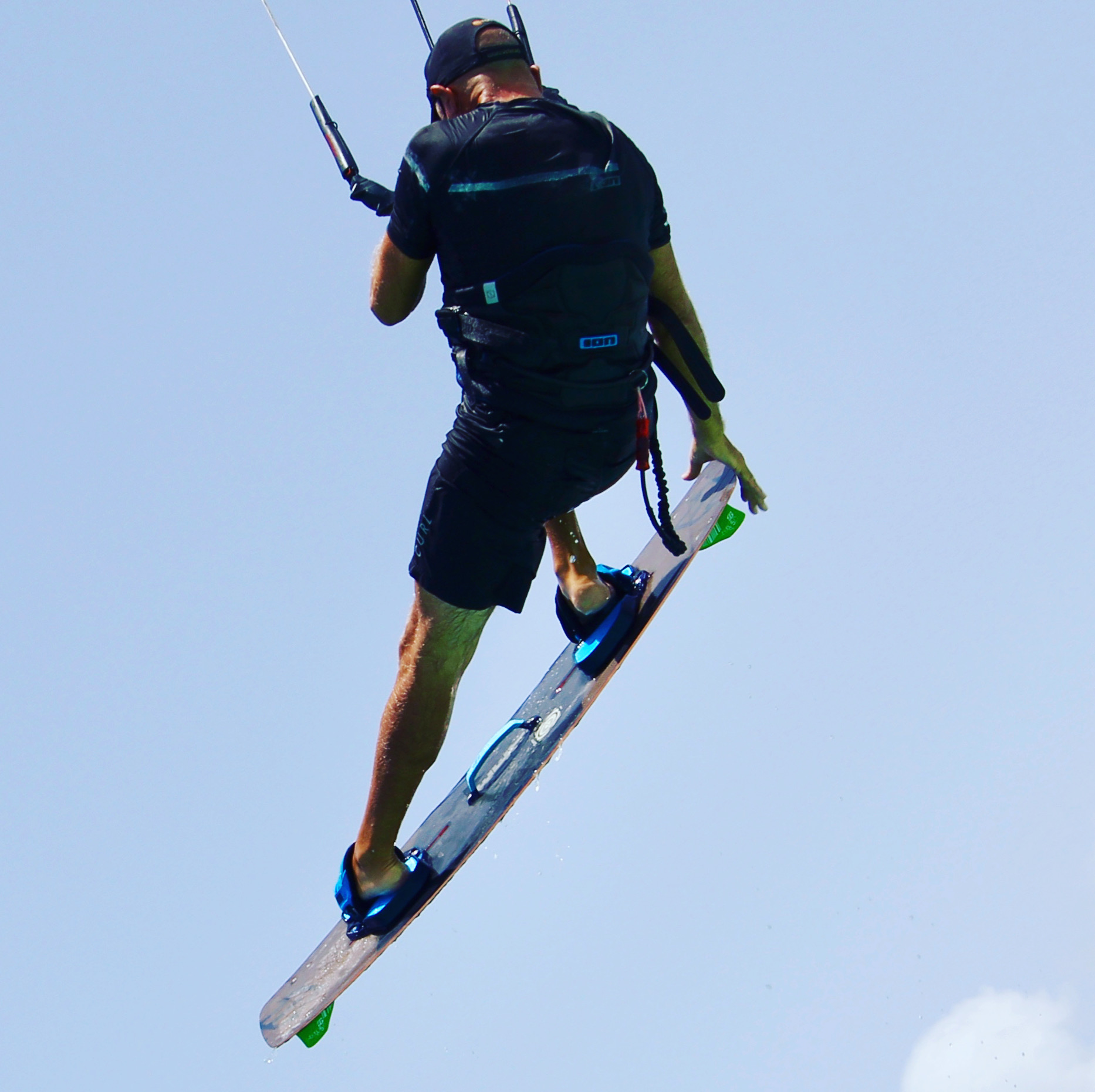 Francesco airborne in Barbuda