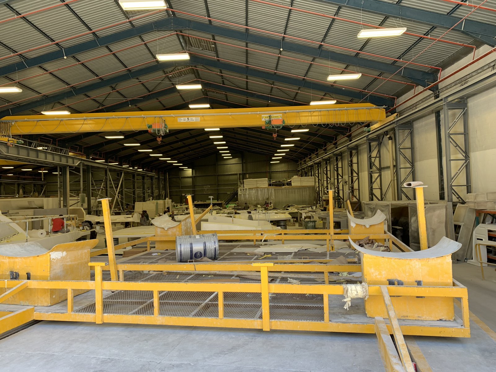Hull molds and the production line