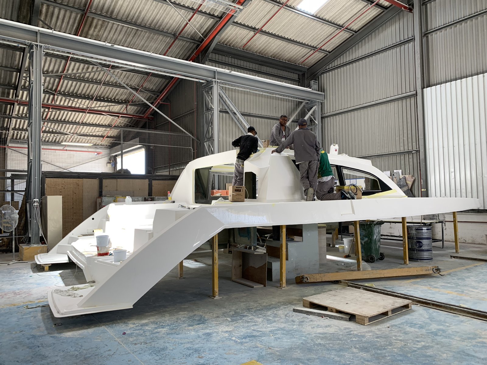 Oroboro in her final stages before commissioning