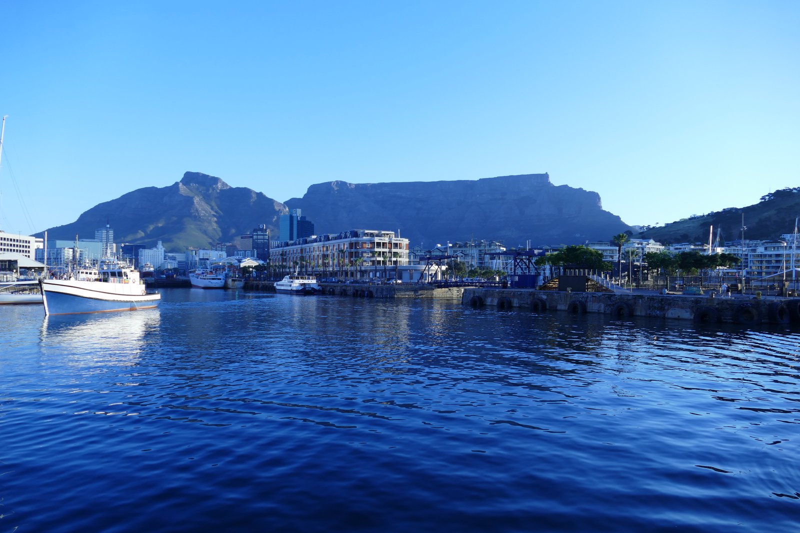 The V&amp;A Waterfront and Table Mountain from the water