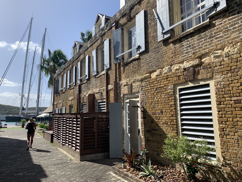 The old stone and brick warehouses of Nelson's Dockyard, English Harbour — 18th-century history