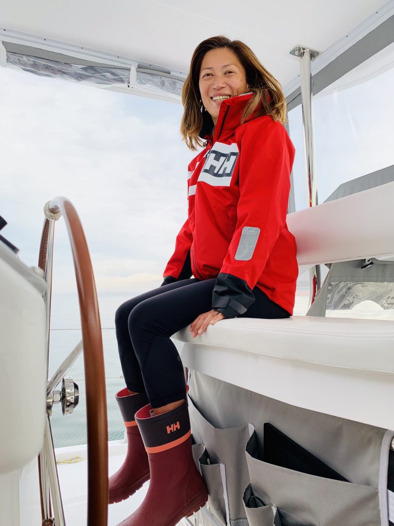 The Captain at the helm