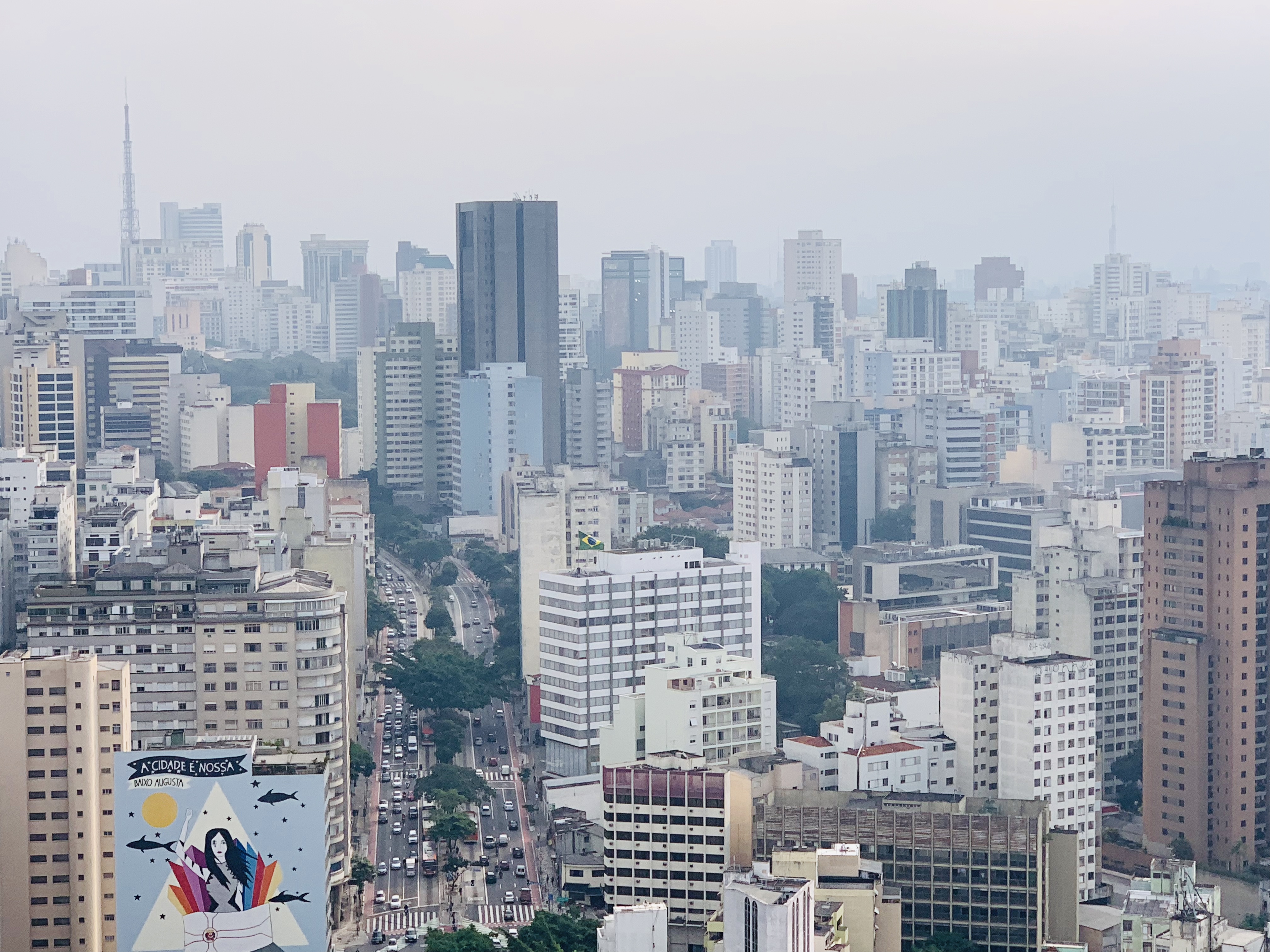 View from Edificio Copan, San Paulo, Brazil