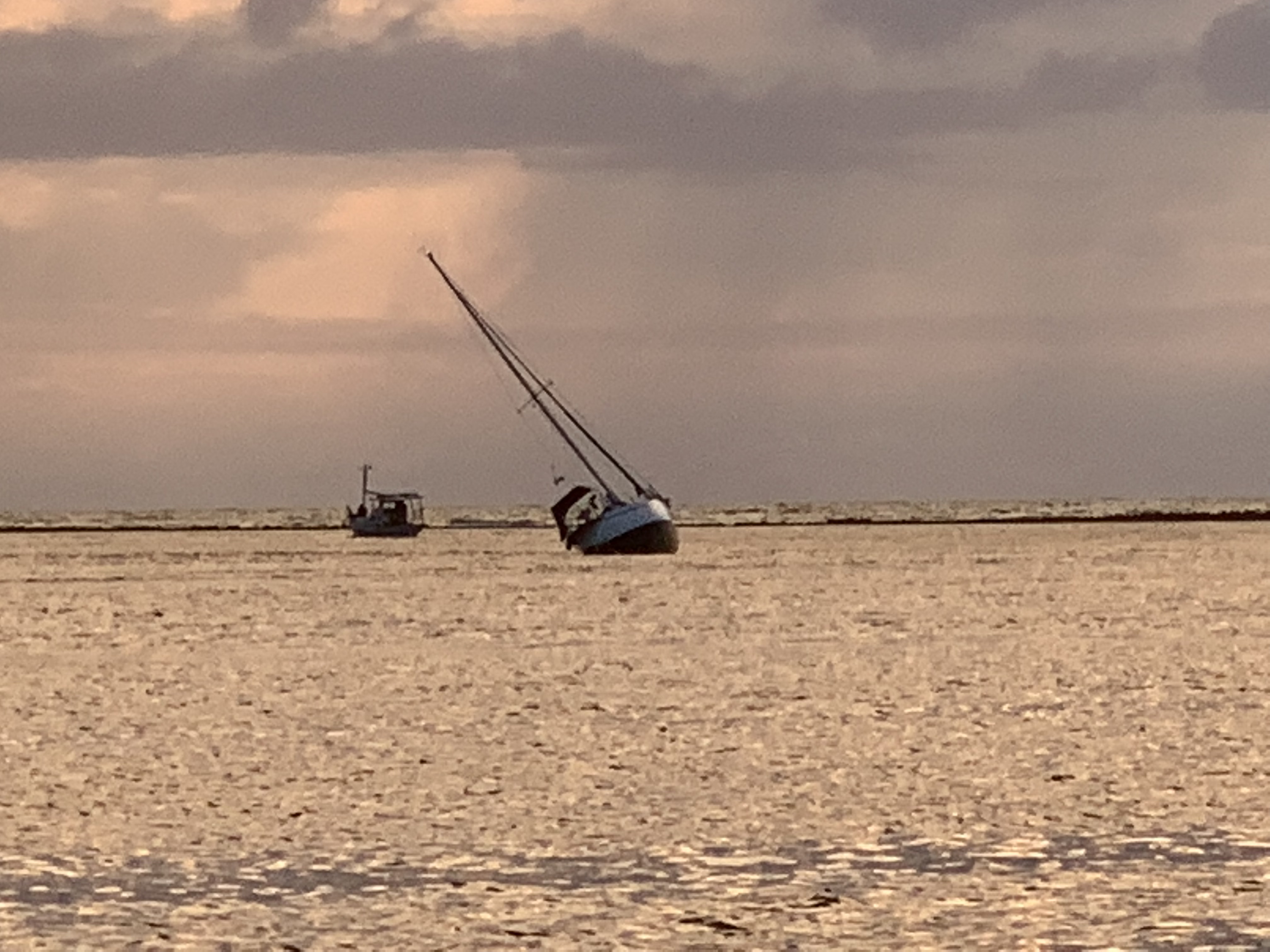 Boat aground in Porto Seguro