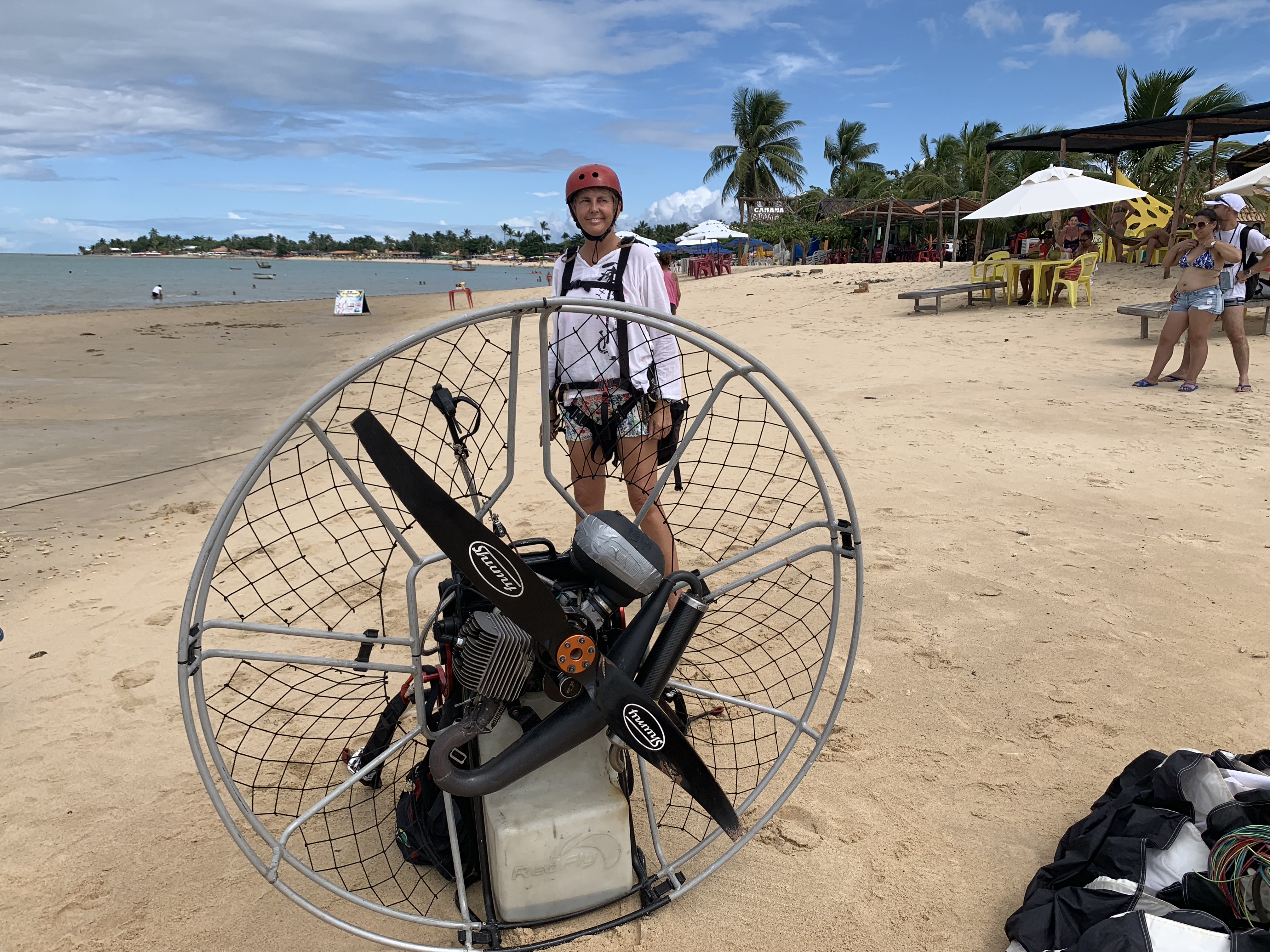 Power hand gliding in Corao Vermelha
