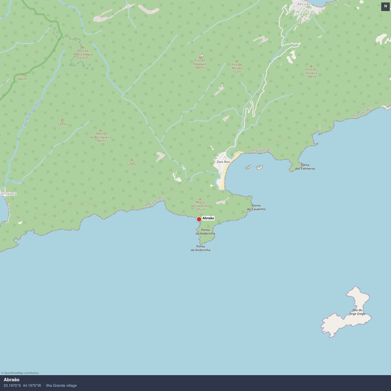 Abraão anchorage map