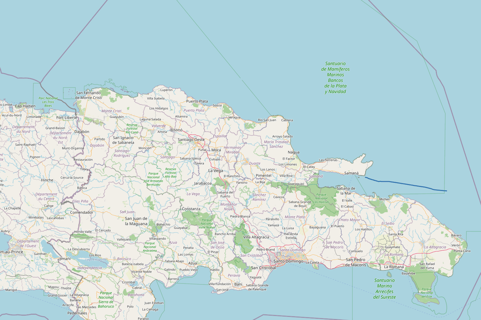 S/V Oroboro GPS sailing track — Dominican Republic, April 2021