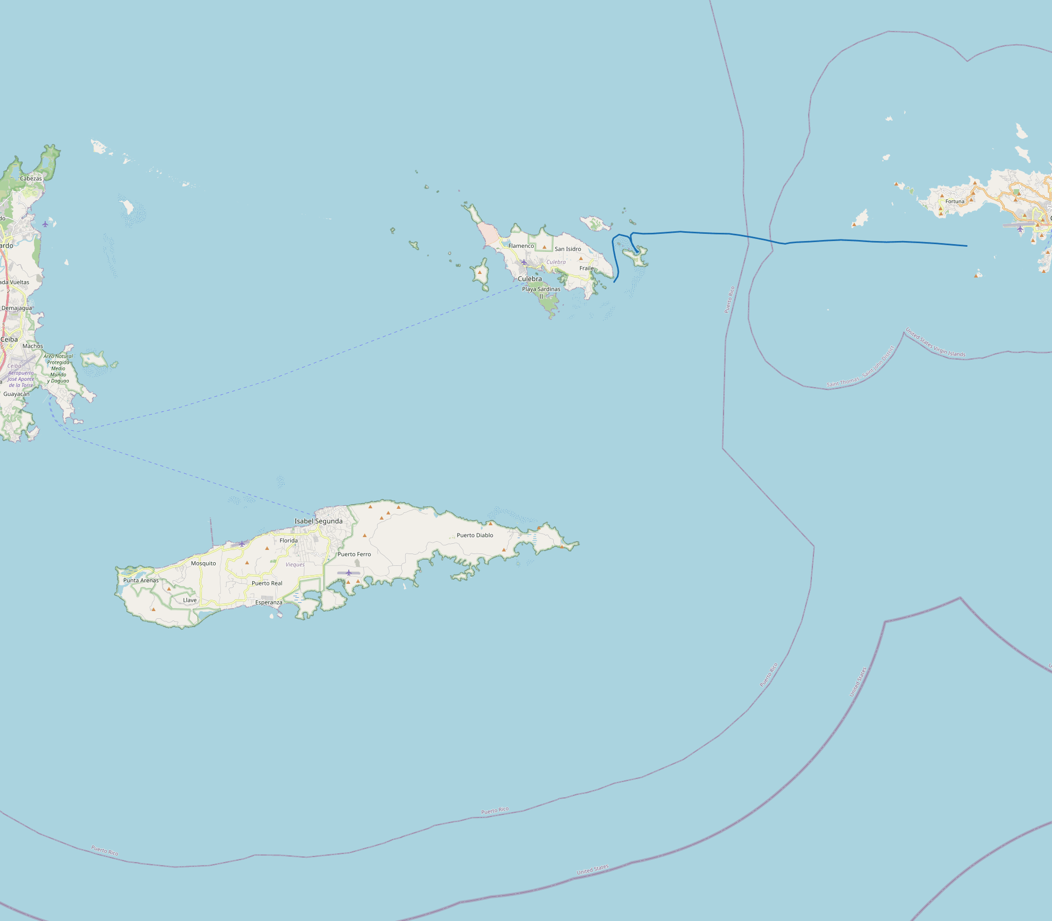 S/V Oroboro GPS sailing track — Spanish Virgin Islands, April 2021