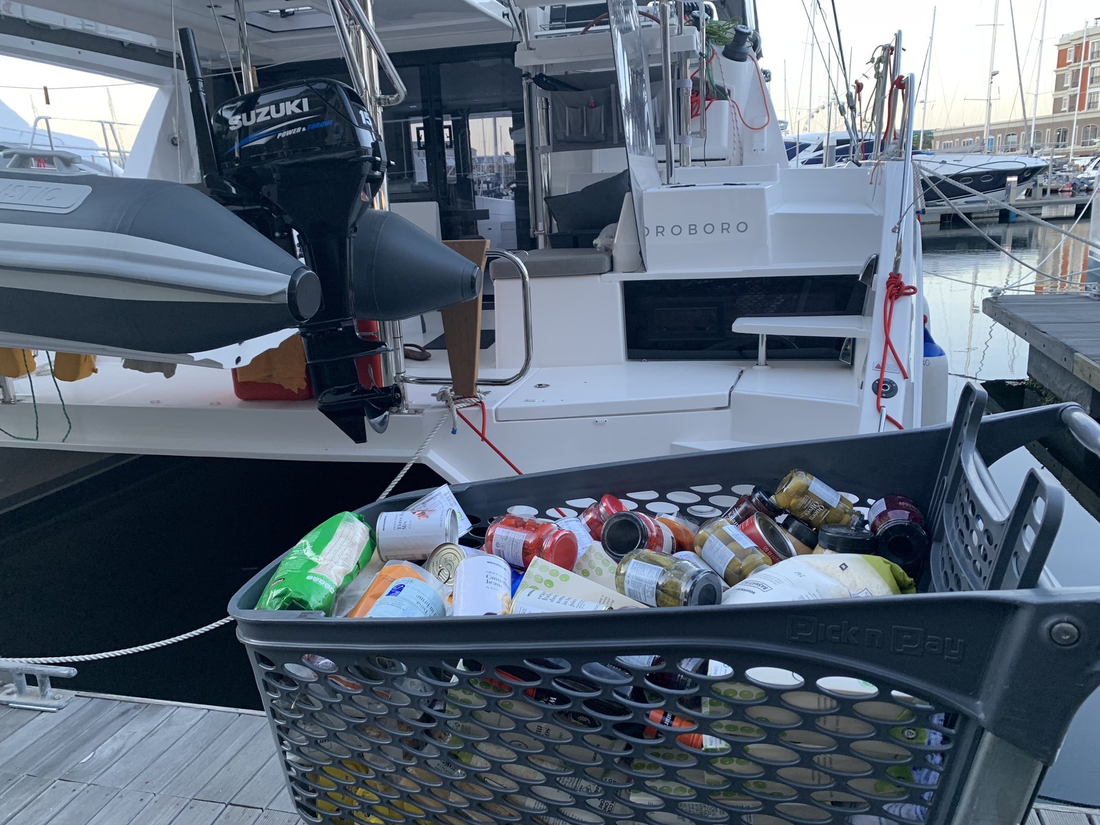 First load of provisions arriving dockside