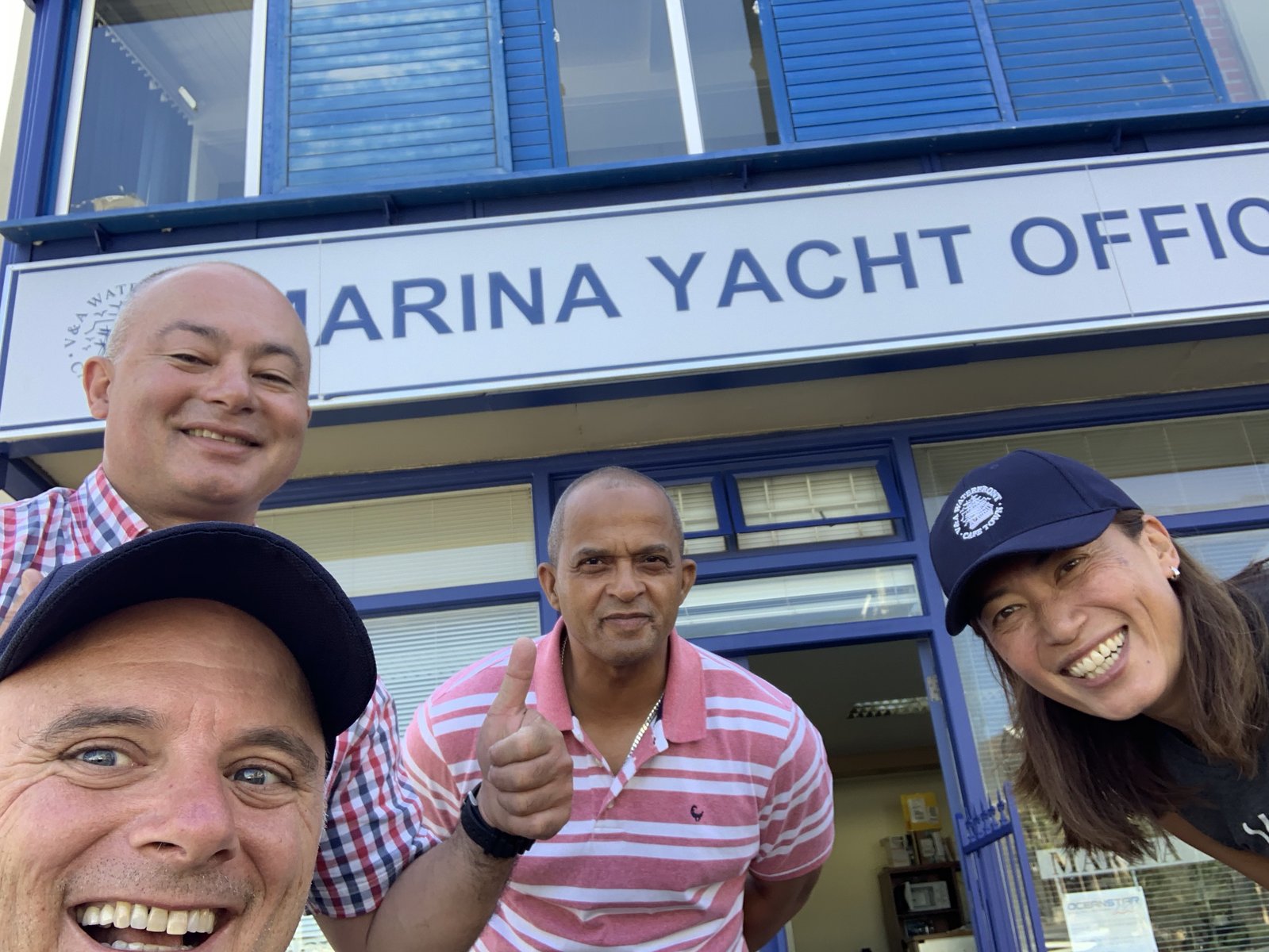 Saying farewell to the Cape Grace marina team