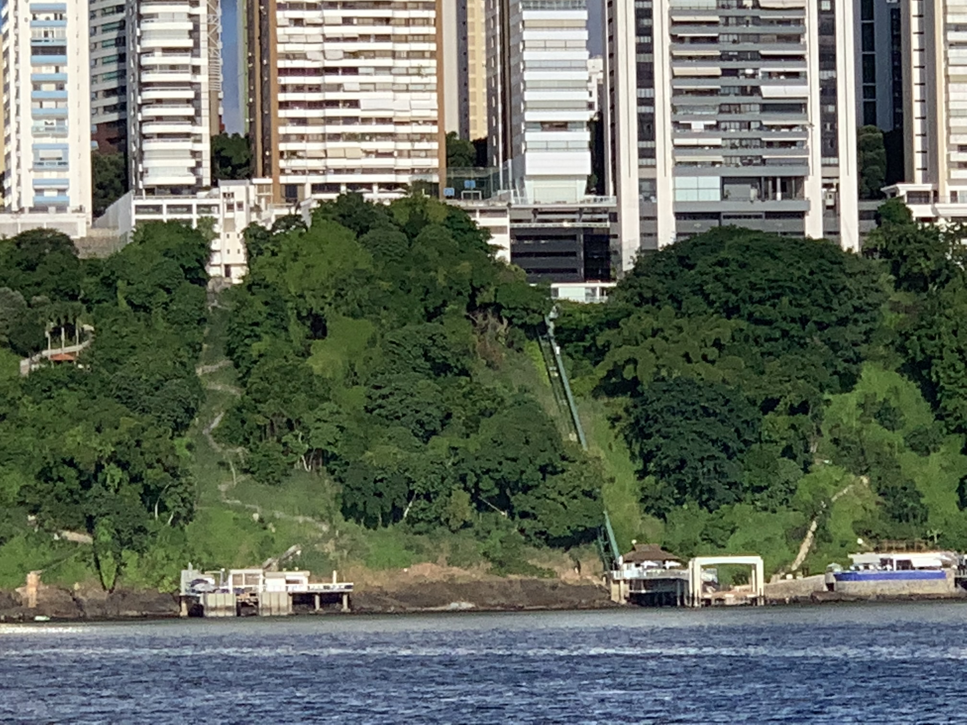 The Lacerda Elevator seen from the Baía de Todos os Santos