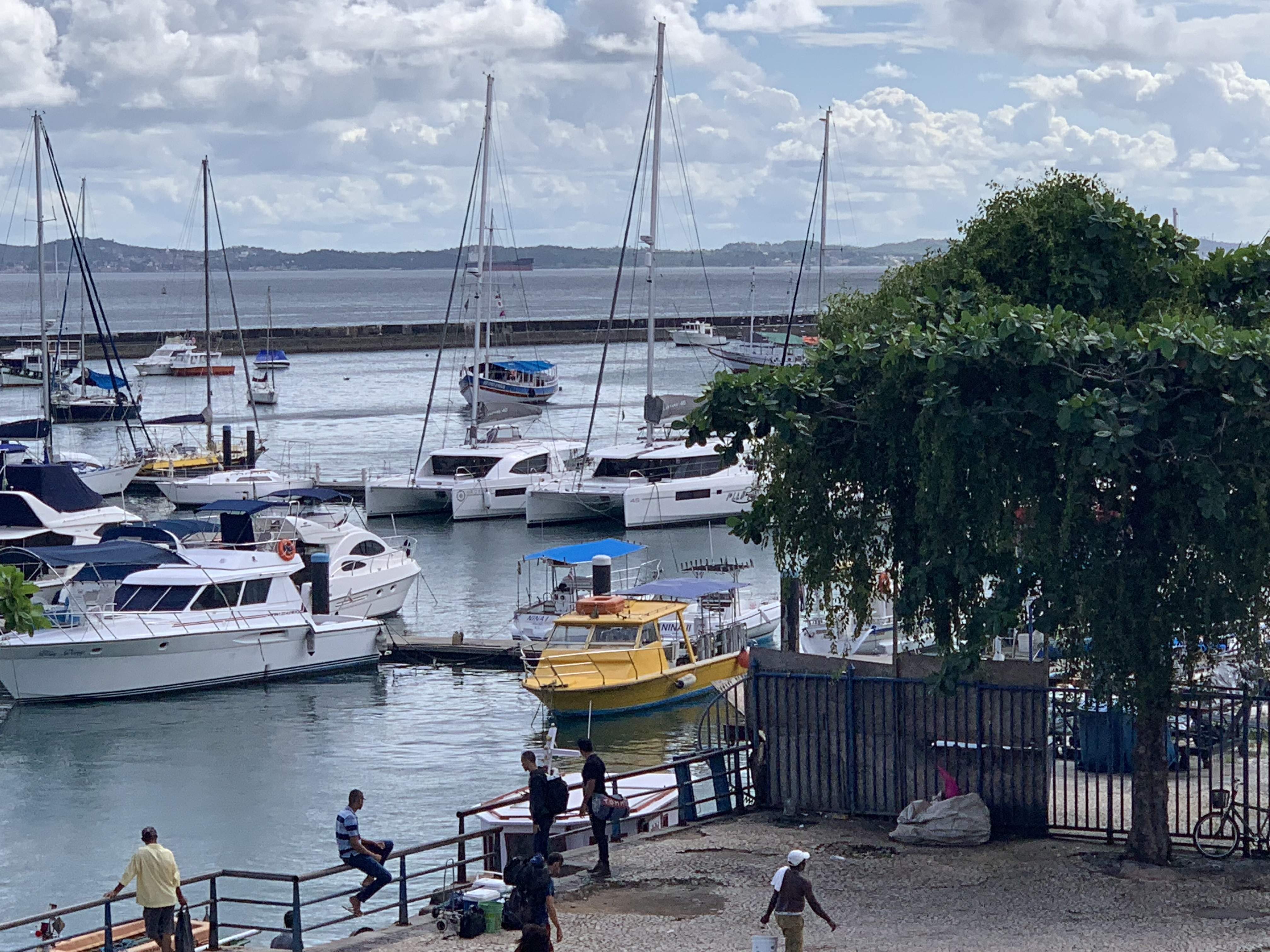 Terminal Náutico marina — our base in Salvador