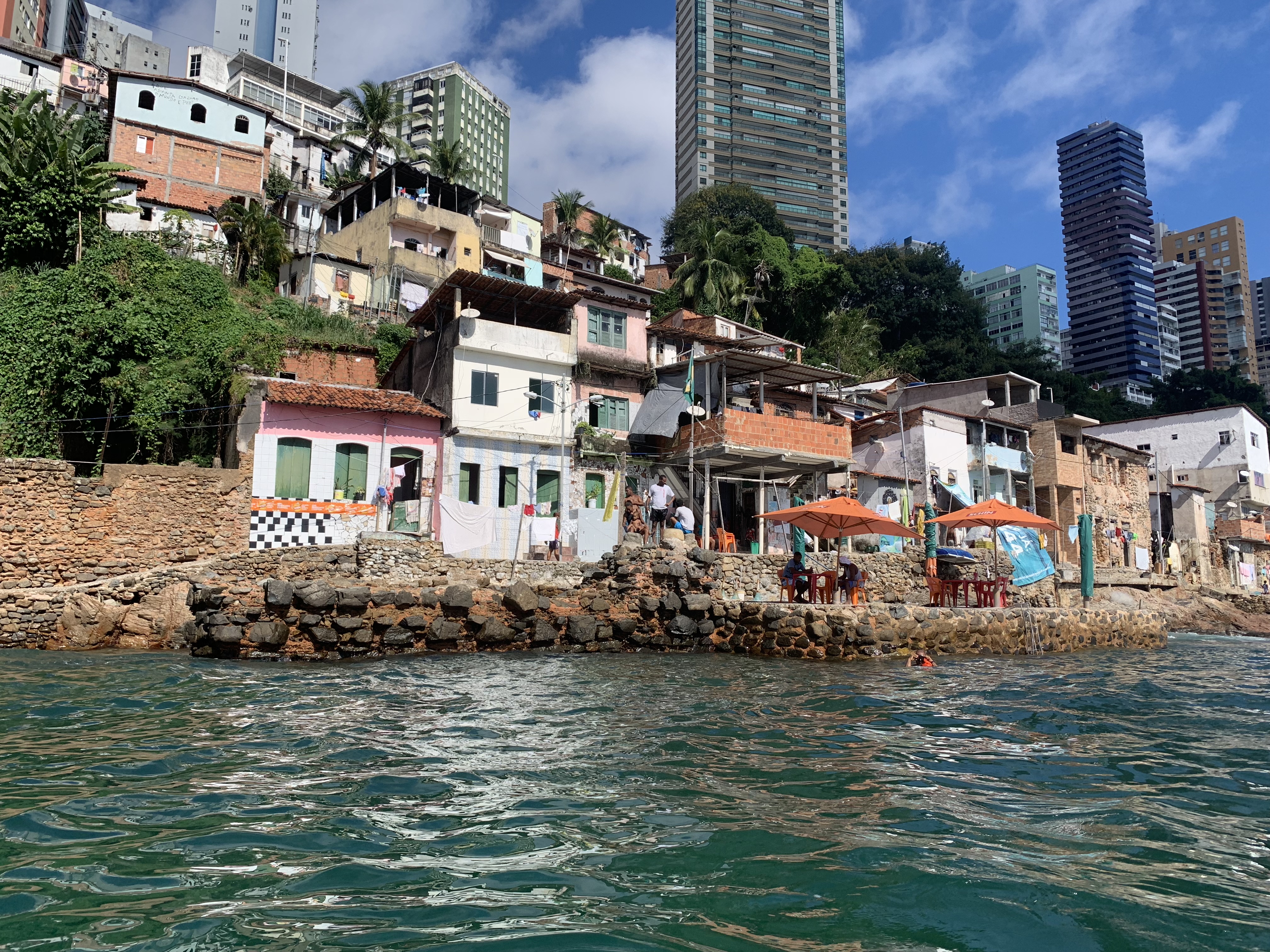 The fishing village seen from the water